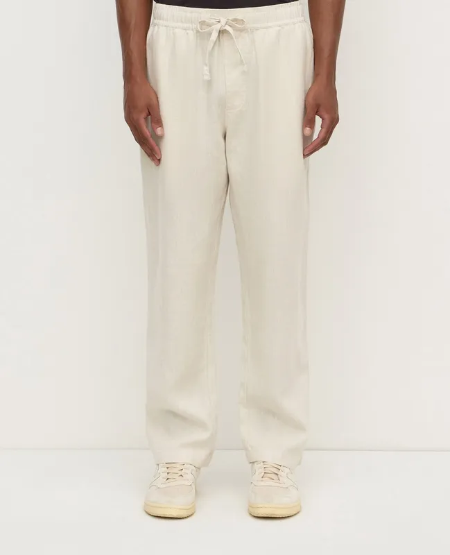 Limestone Linen Drawstring Pants