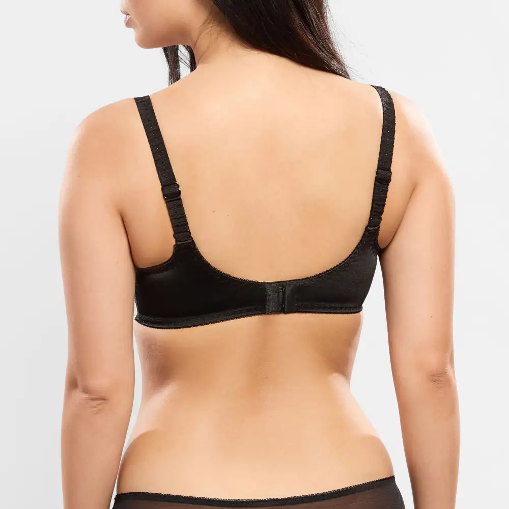 Women's Full Coverage Underwire Spacer Molded Adjustable Straps Rounded Shape Smoothing Bra