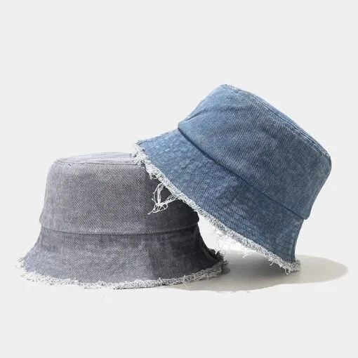 Outdoor Denim Round Beret Hat
