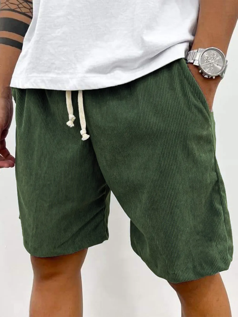 Corduroy Pull On Shorts