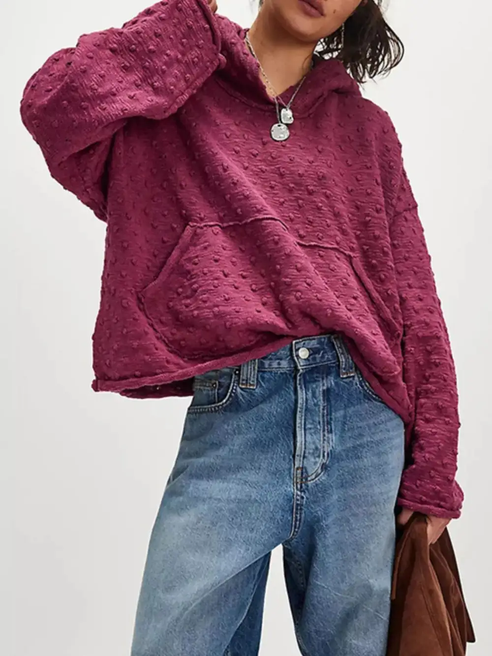 Long Sleeve Textured Sweater