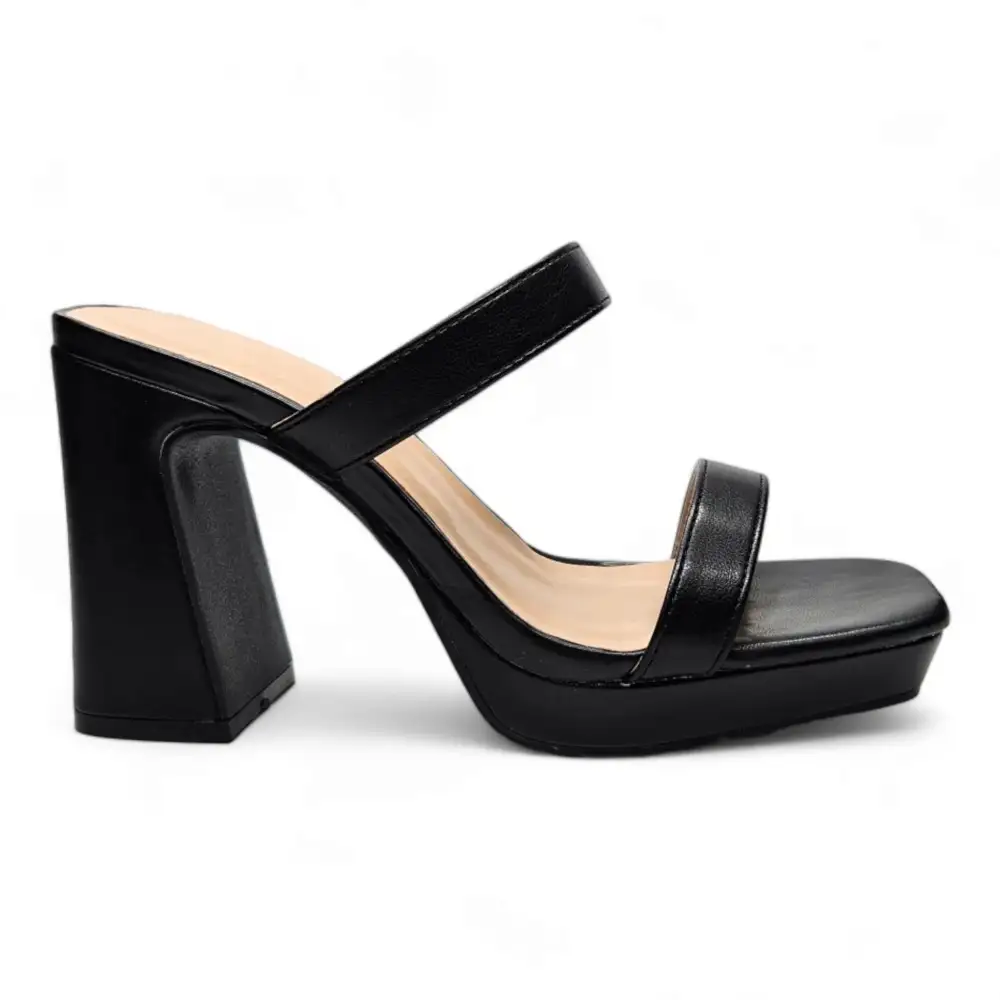 React Square Toe Platform Heel