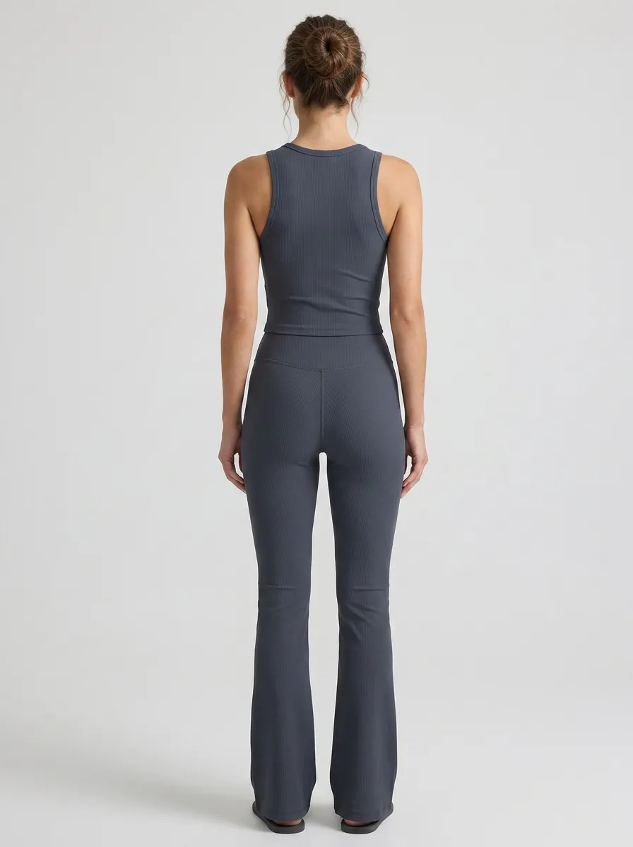 Training Jogger Women's Tank Top Flare Pants Active Set