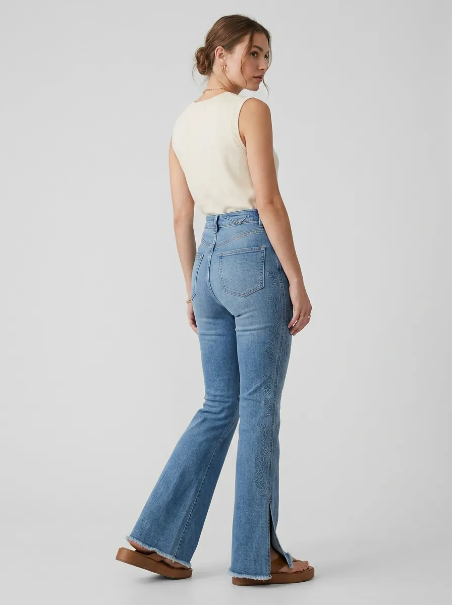Women's High Waist Casual Denim Jeans