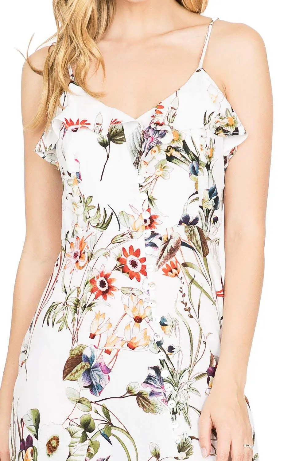 Slit Floral Maxi Dress