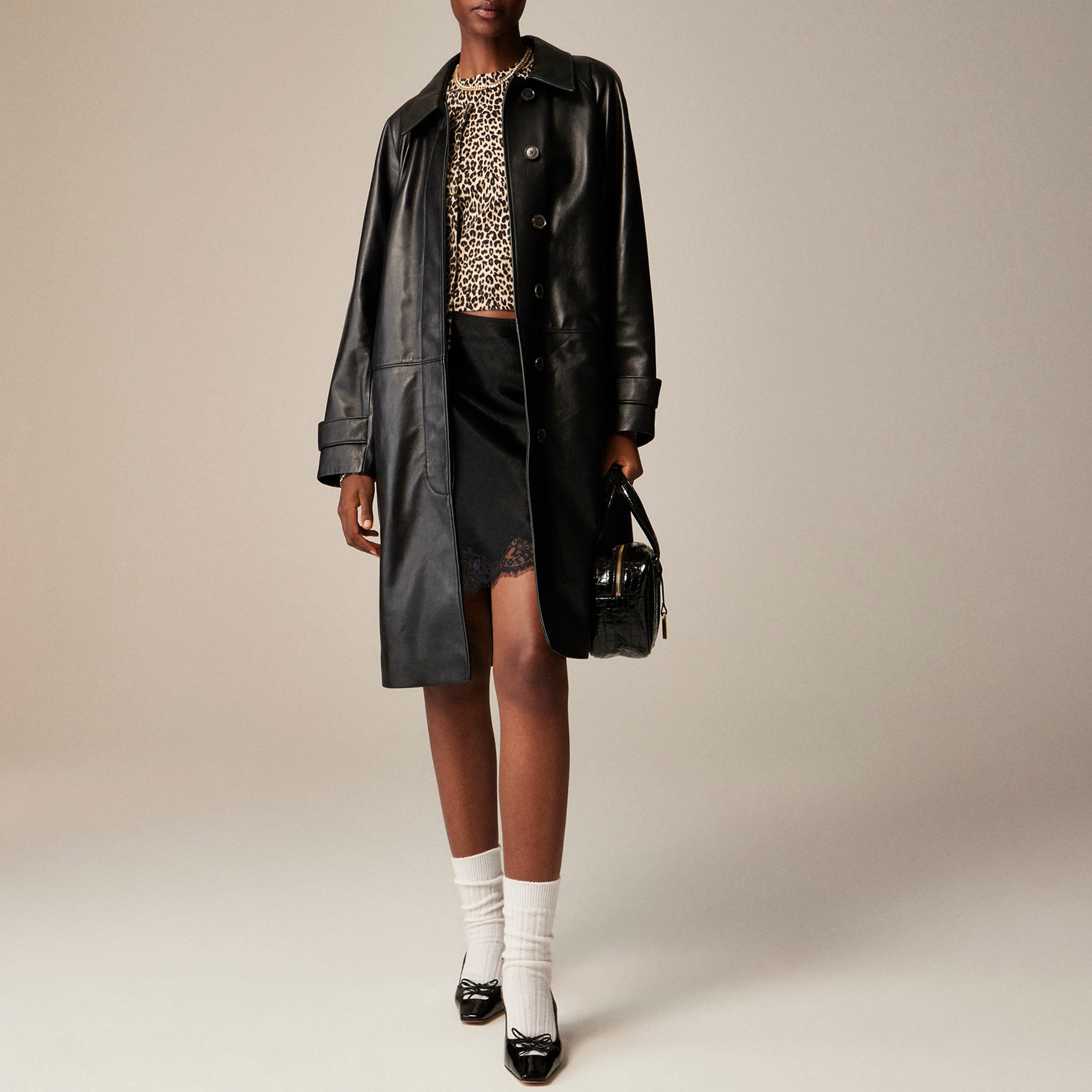 Collection Trench Coat in Leather