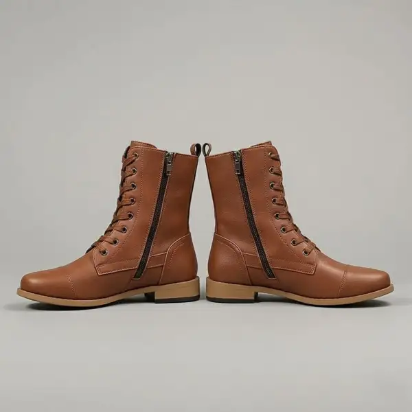 Orthopedic Ankle Boots Side Zipper Apparel