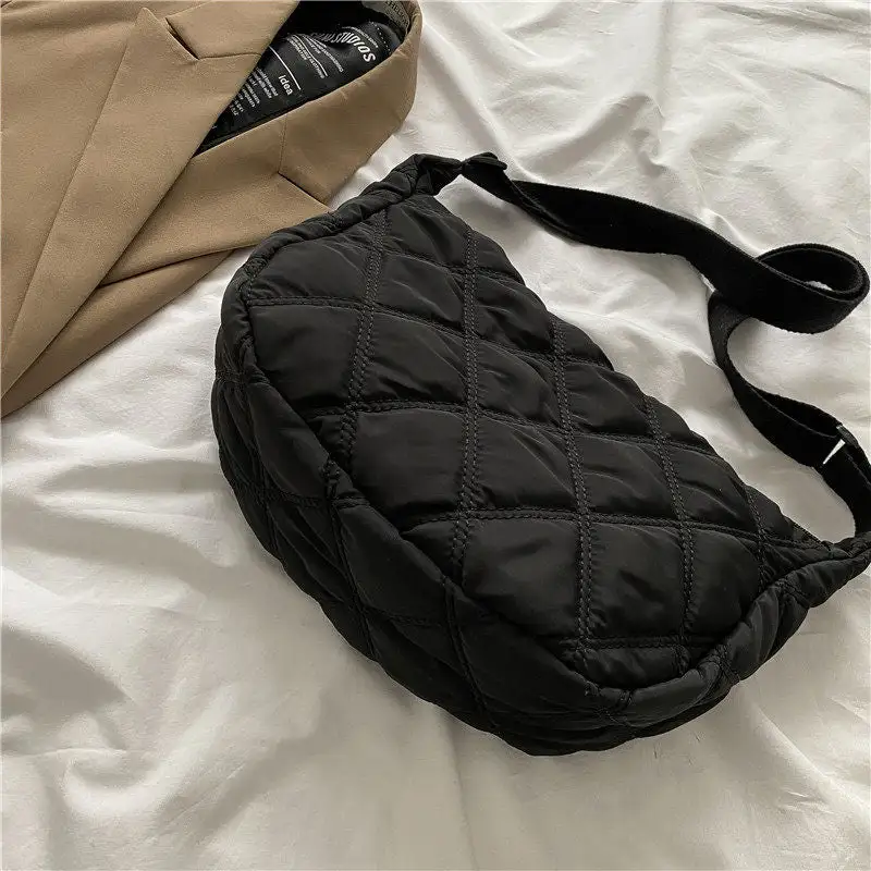 Textured Roomy Casual Shoulder Bag