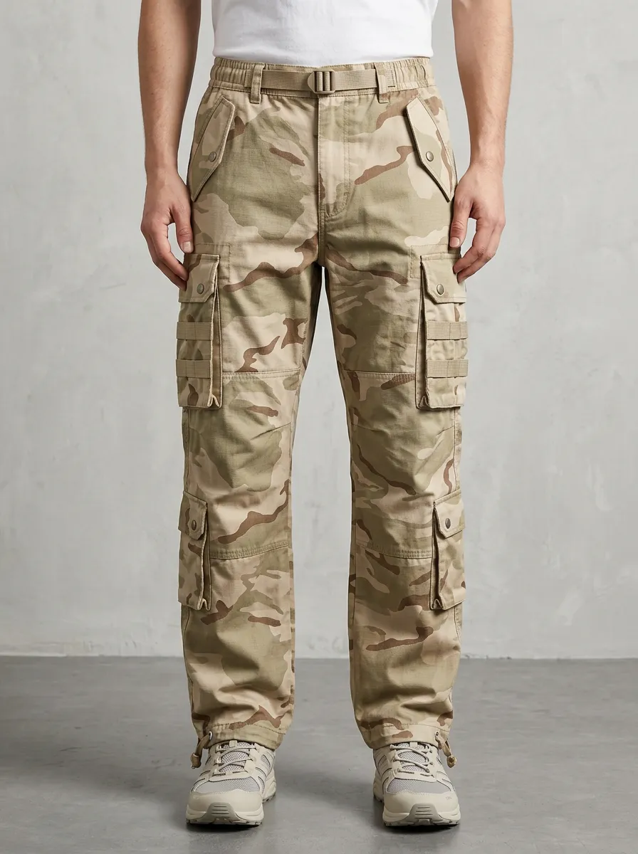 Men's Desert Camouflage Outdoor Camouflage Cargo Pants