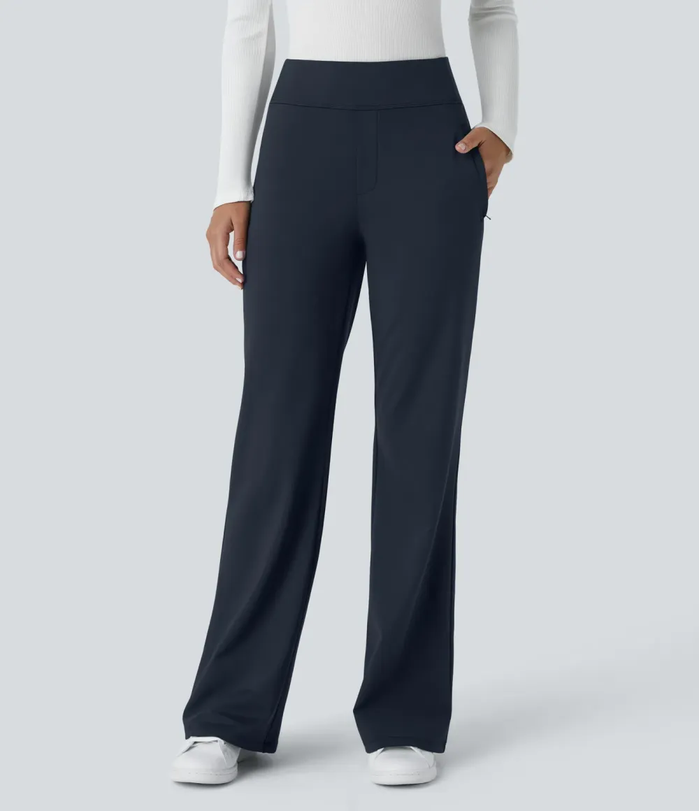 DayStretch Mid Rise Side Zipper Pocket Work Flare Pants