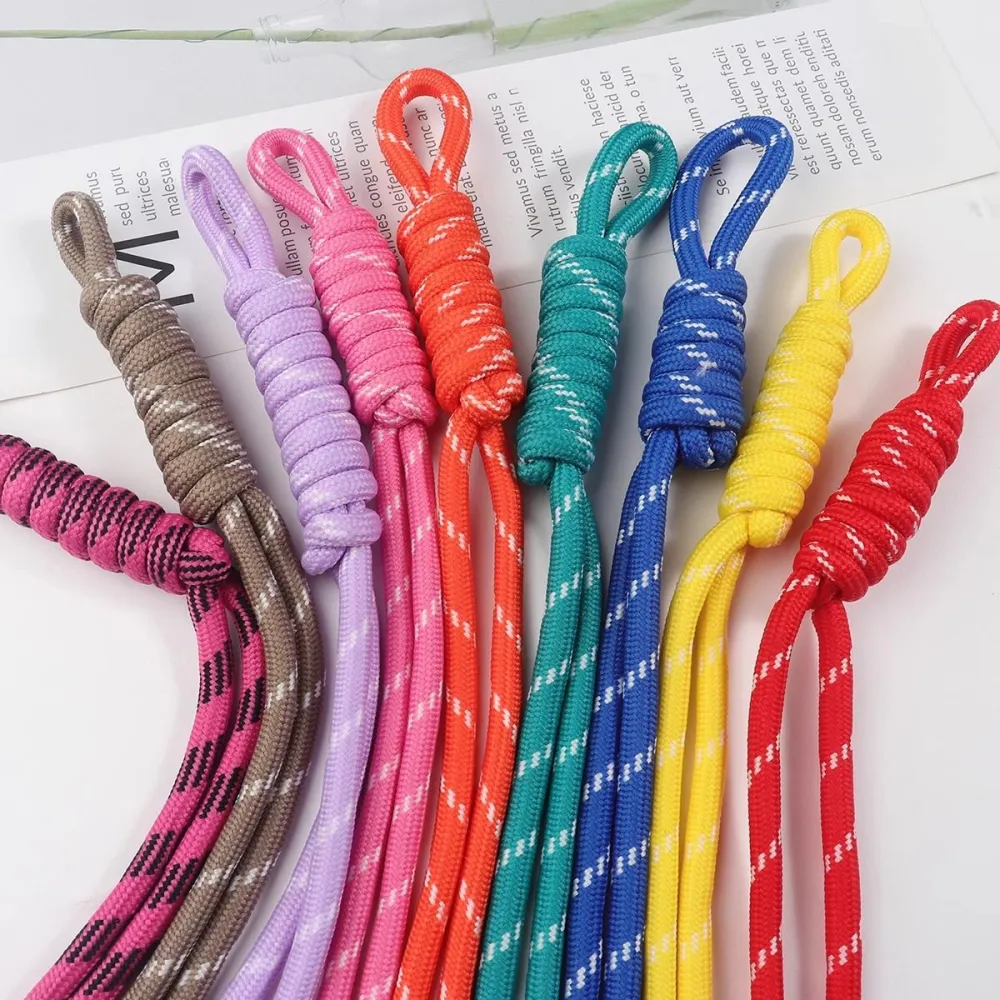 Rainbow Woven Lanyard Keychain Bag Charm Accessory