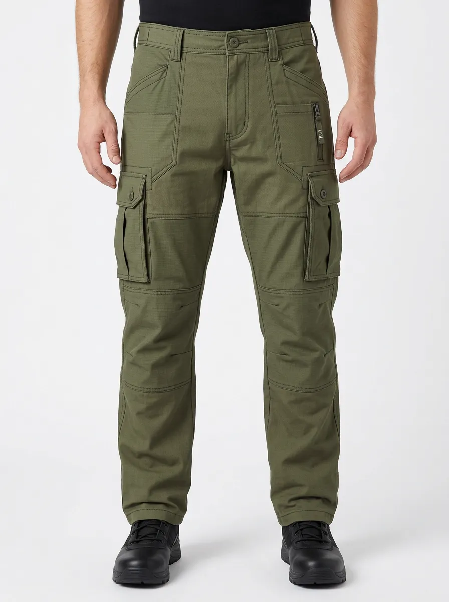 Men's Oversized Pocket Utility Cargo Pants
