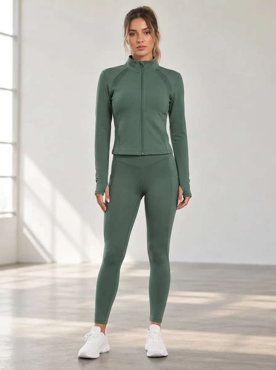Women's Streamlined Printed Leggings Set