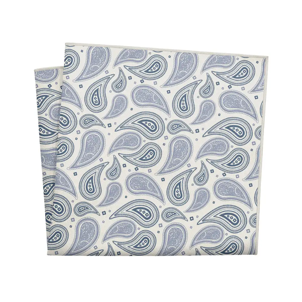 Elegant Sleek Paisley Pocket Square