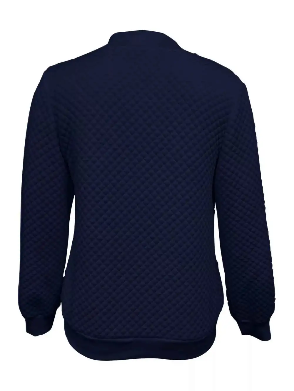 Textured Zip-Up Long Sleeve Jacket