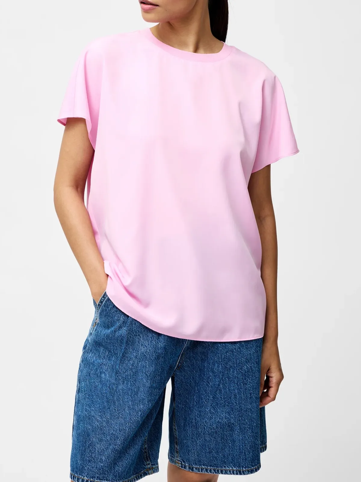 Basic Casual Versatile Short Sleeves