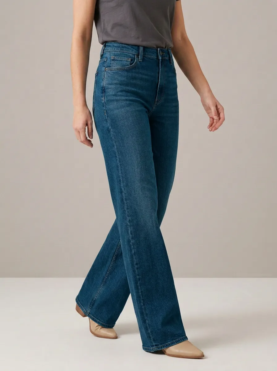 Everyday Wide-Leg Denim Jeans