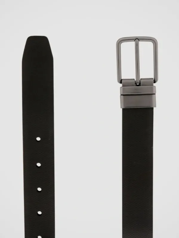 Modern Textured Leather Belt