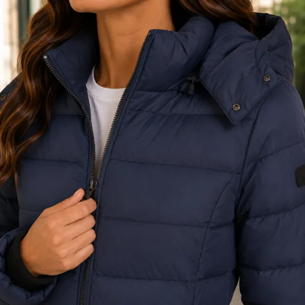 Hooded Quilted Padded Jacket