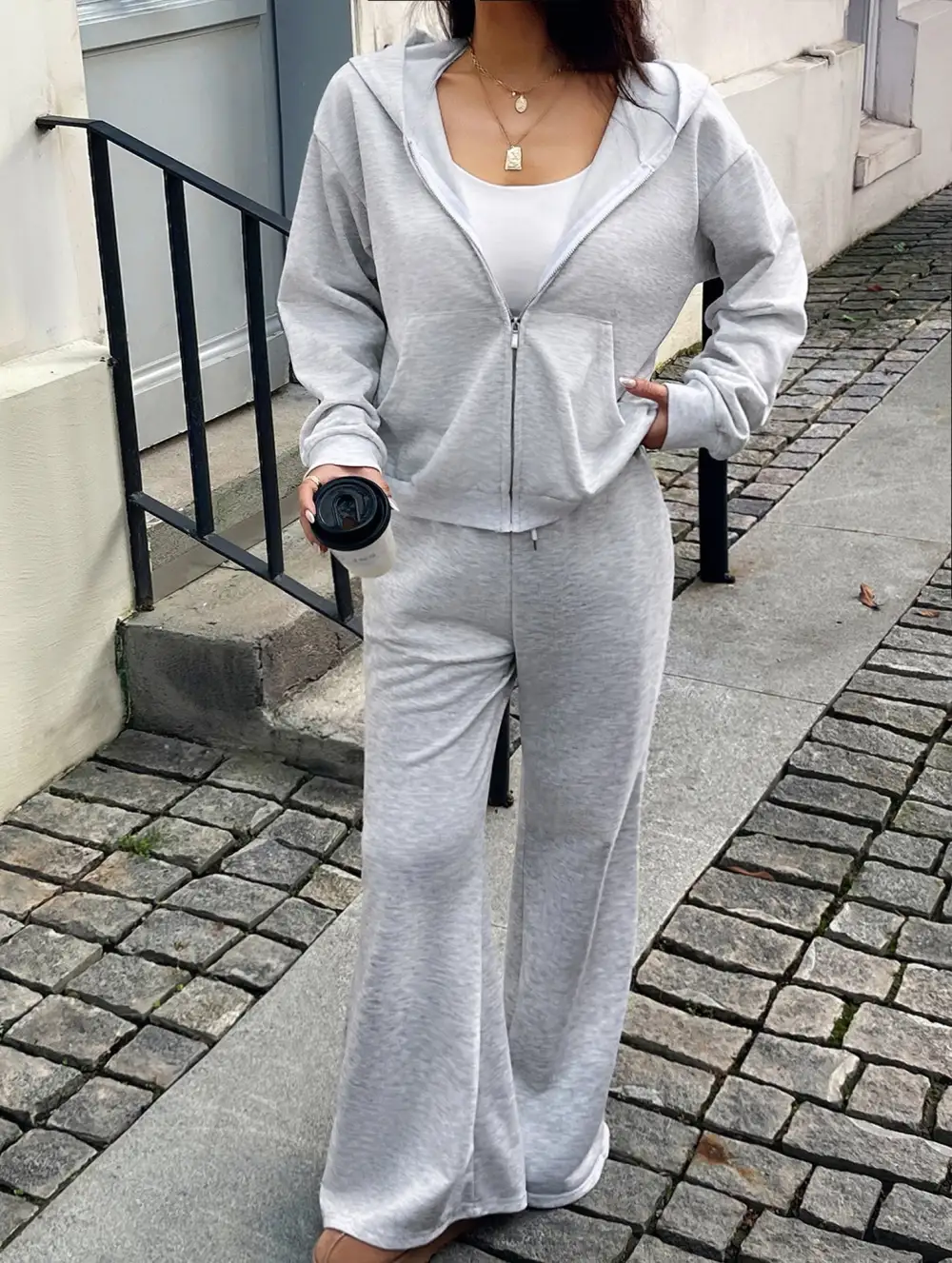 Sports Hoodie Jacket and Pants Set