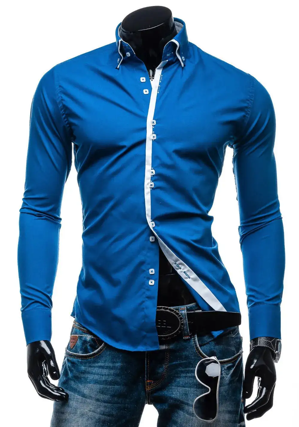 Long Sleeve Slim Fit Casual Shirt
