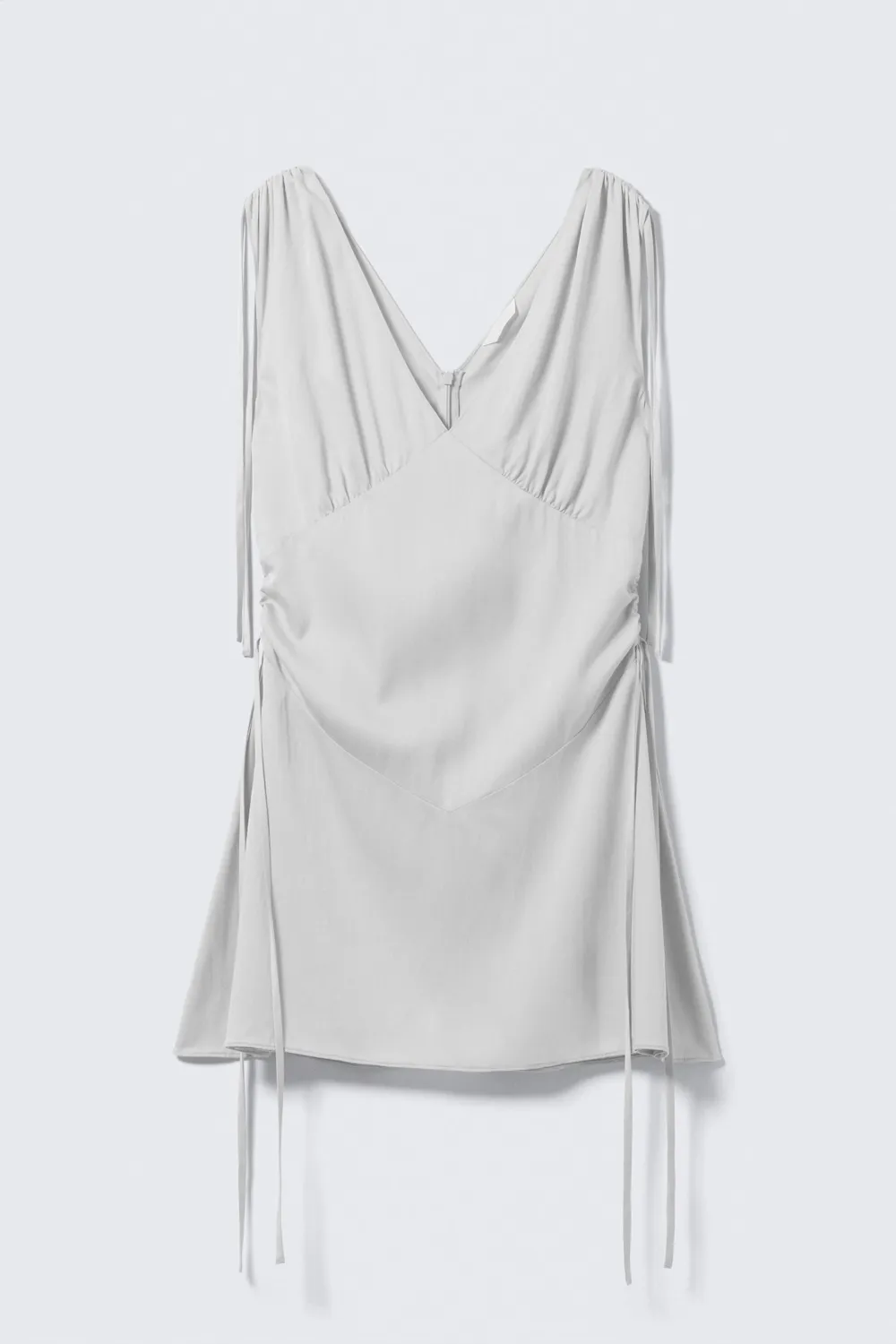 Drawstring Detail V-Neck Dress
