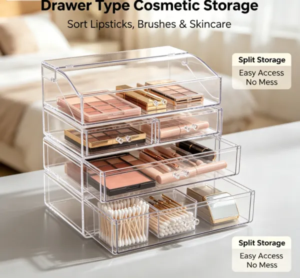 Multi-Layer Acrylic Cosmetic Storage Organizer