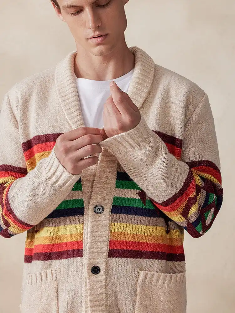 Soft Knit Double Breasted Cardigan Sweater
