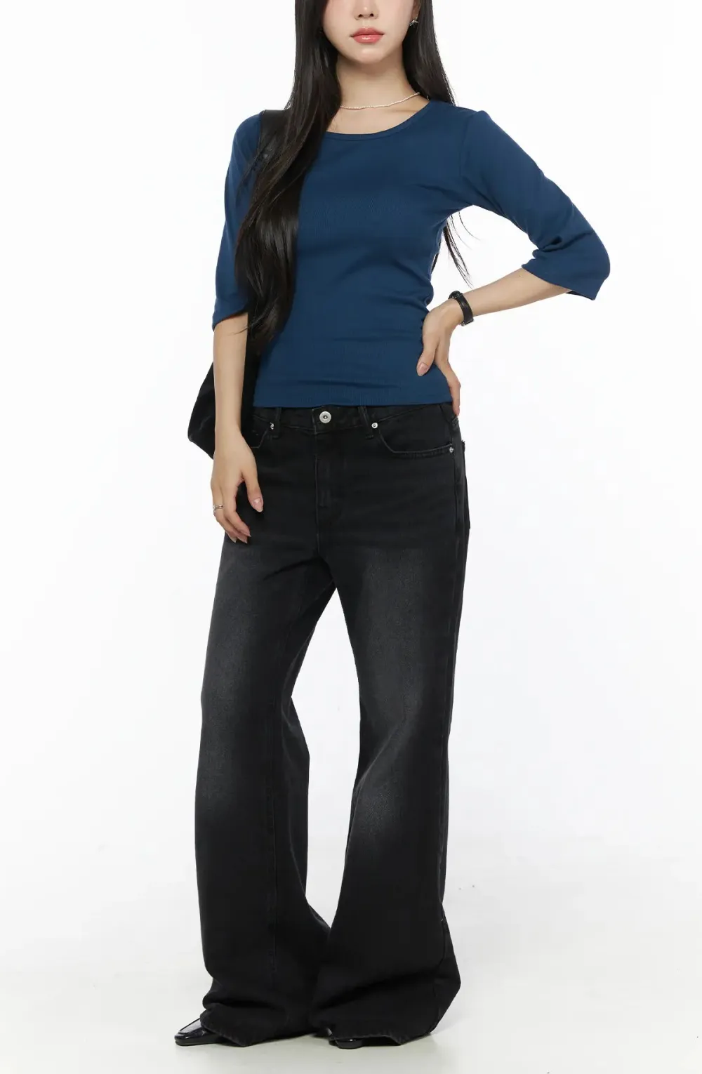 Wide-Fit Flare Jeans