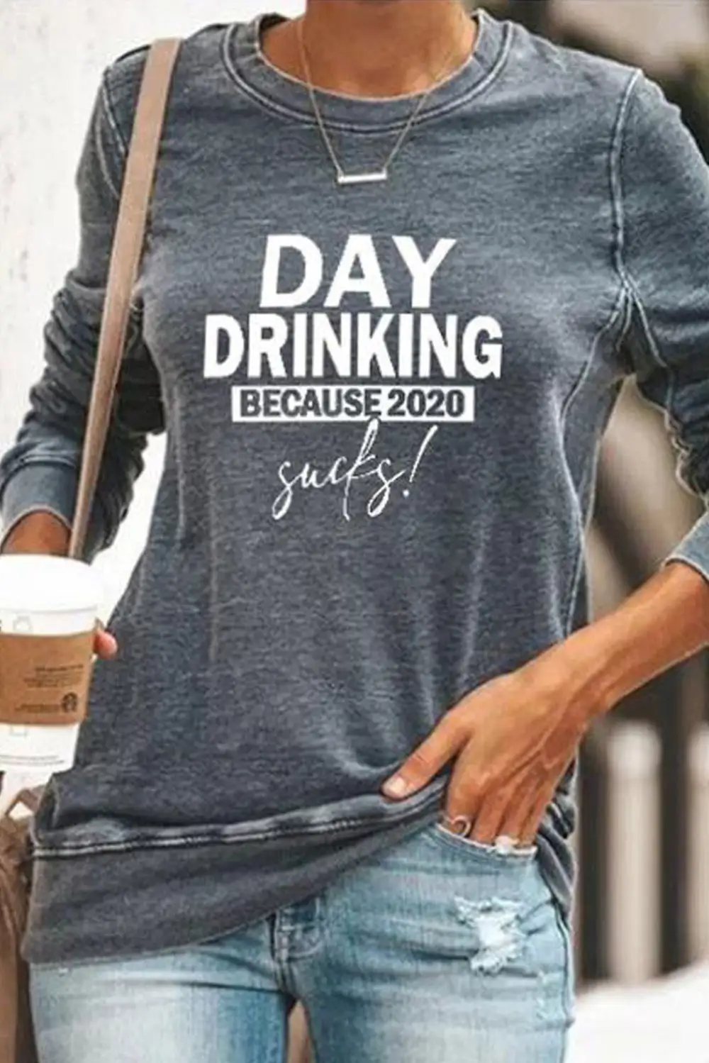 Day Drinking Because Sucks Sweatshirt