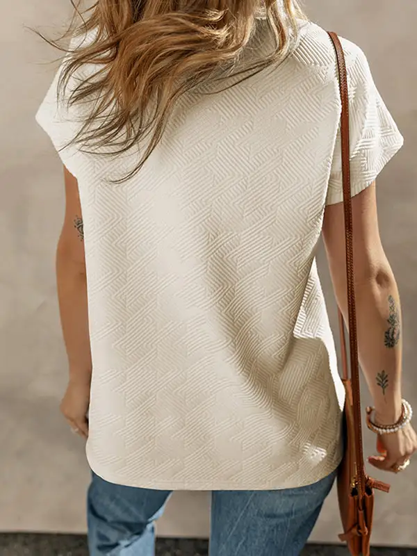 Relaxed Short Sleeve V-Neck Everyday T-Shirt