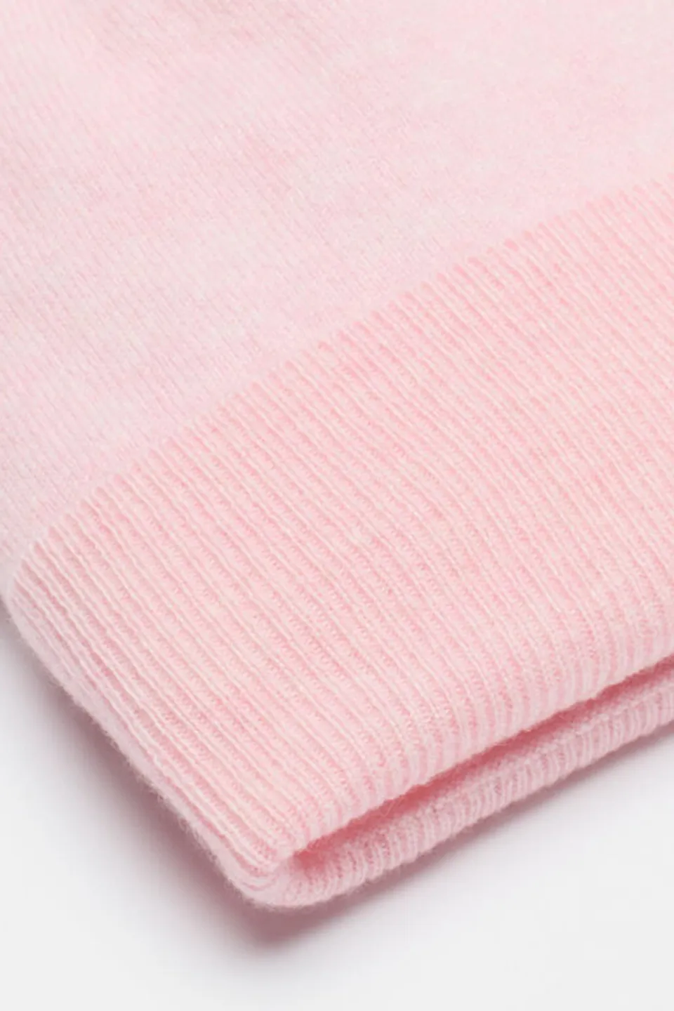 Reversible Pink Cashmere Beanie