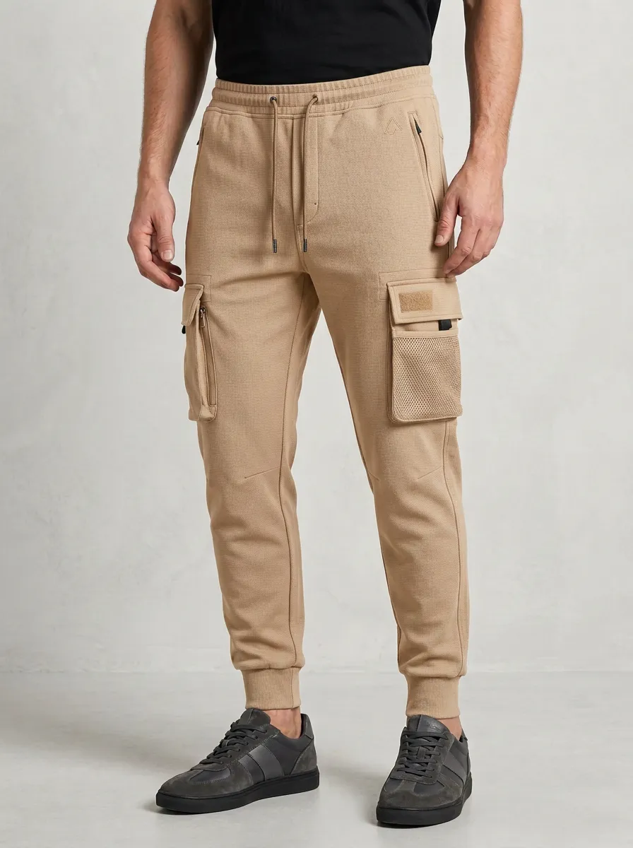 Refined Multi Pocket Collection Men's Cargo Jogger Pants