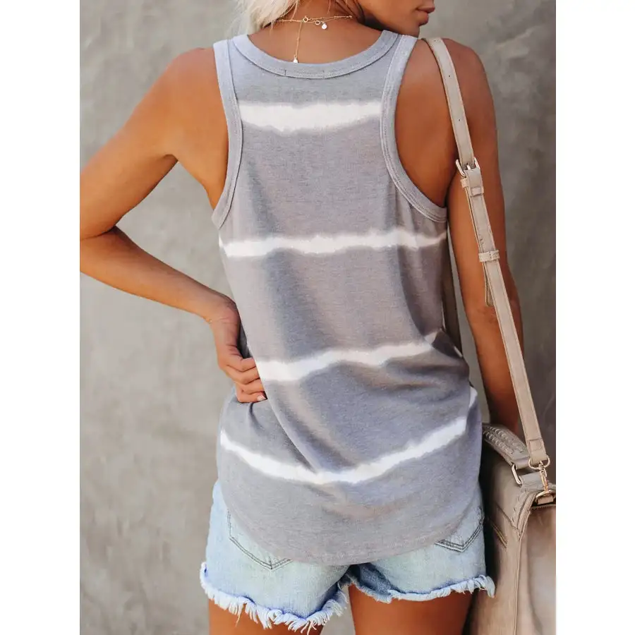 Full Size Round Neck Tank Top Plus