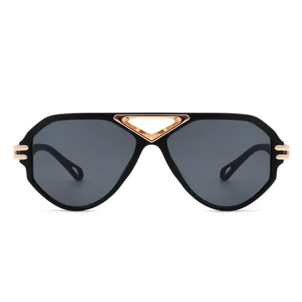 Jelly Round Geometric Frame Sunglasses