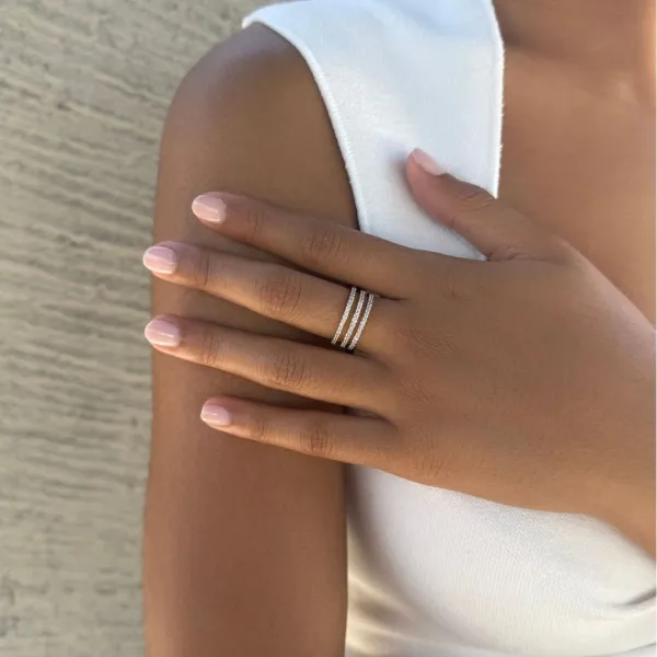 Everyday Crystal Band Fashion Ring