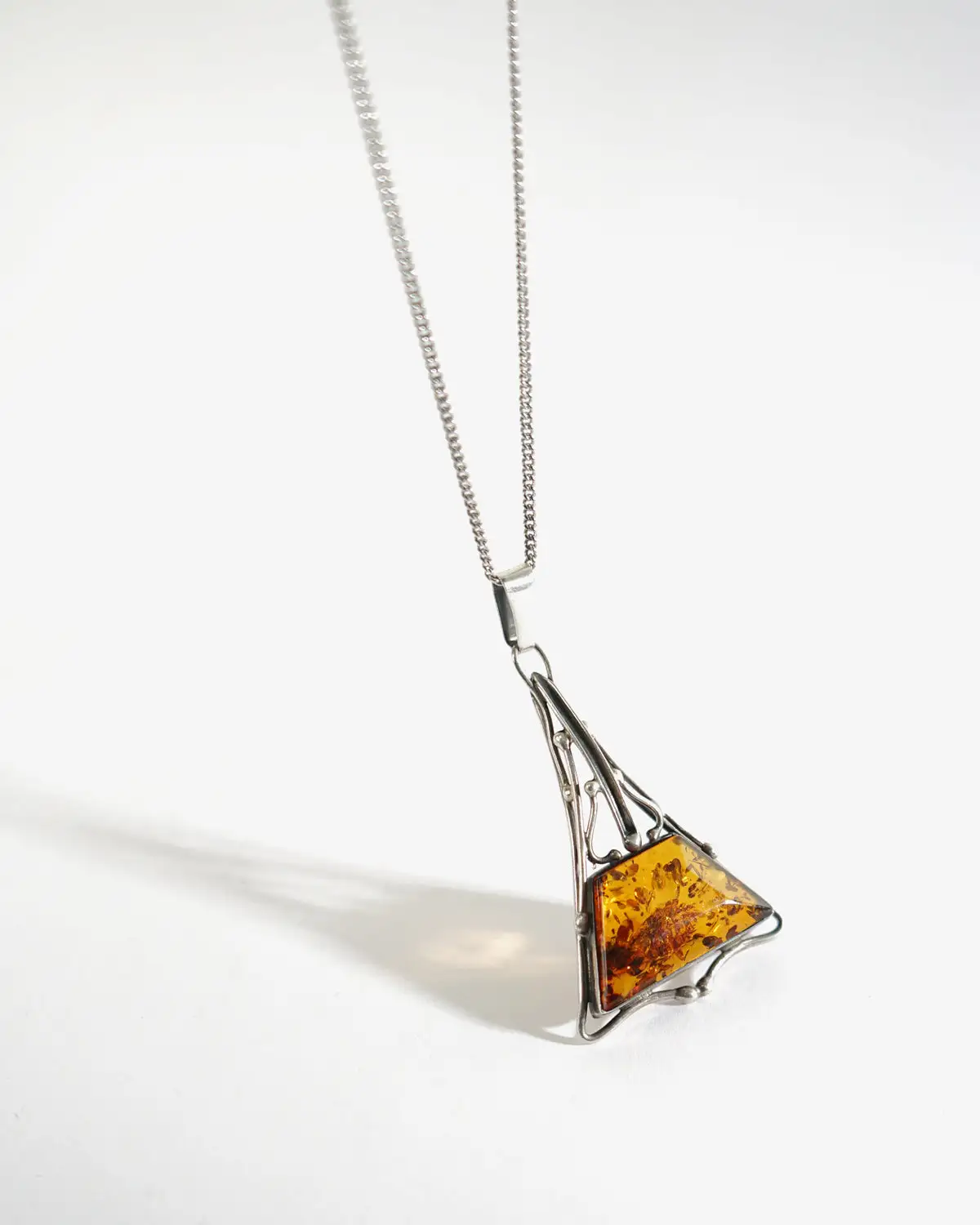 Necklace with Amber Charm