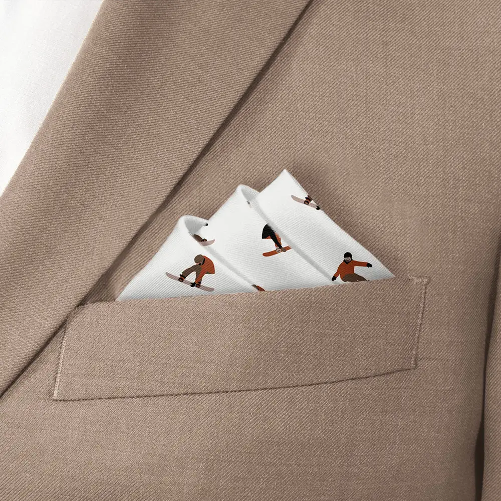 Refined Modern Novelty Sports Motif Pocket Square