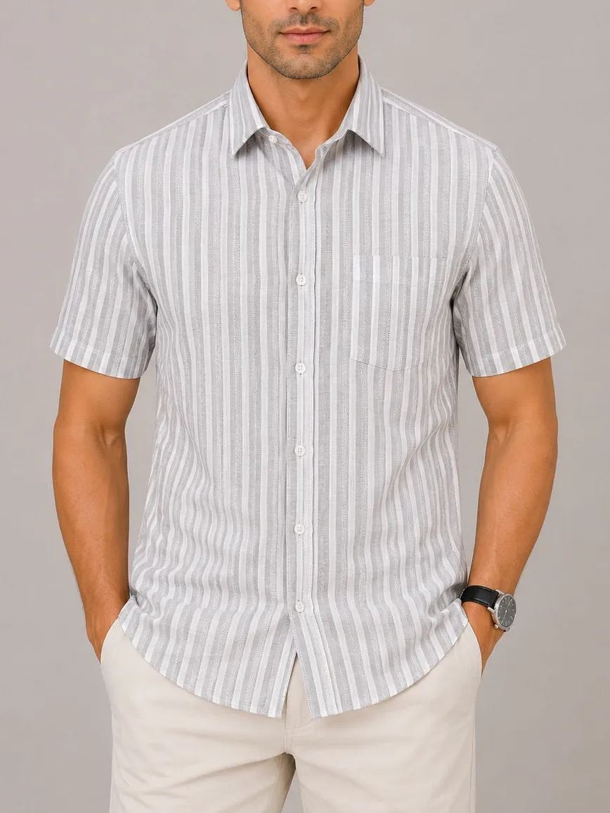 Everyday Striped Regular Fit Half Sleeve Men's Formal Shirt