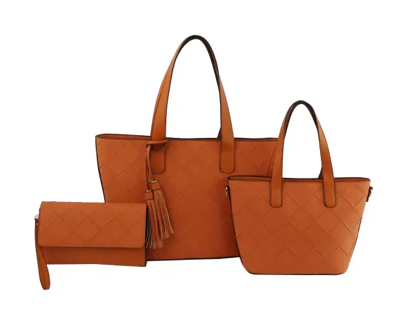 Leather Luggage Tote Bag