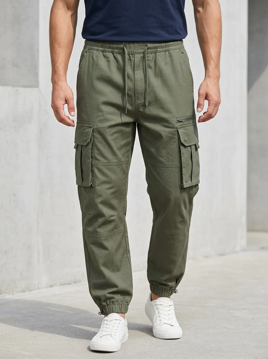 Men's Classic Multi-Pocket Tactical Inspired Cargo Pants