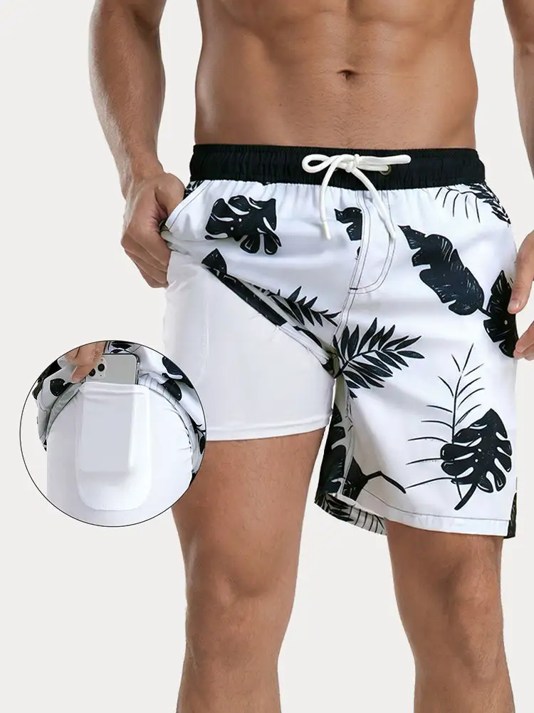 Printed Swim Trunks