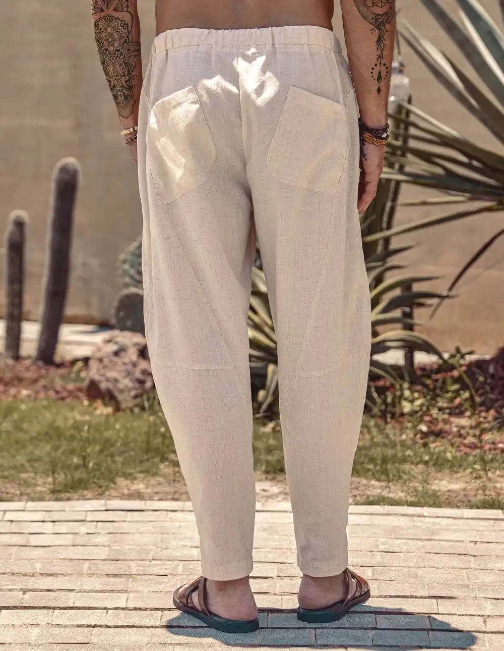 Workwear Drawstring Waist Pants
