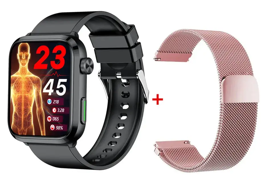LaserHealth Pro® - Stabilize blood pressure, control blood sugar, uric acid and blood Lipid Smartwatch