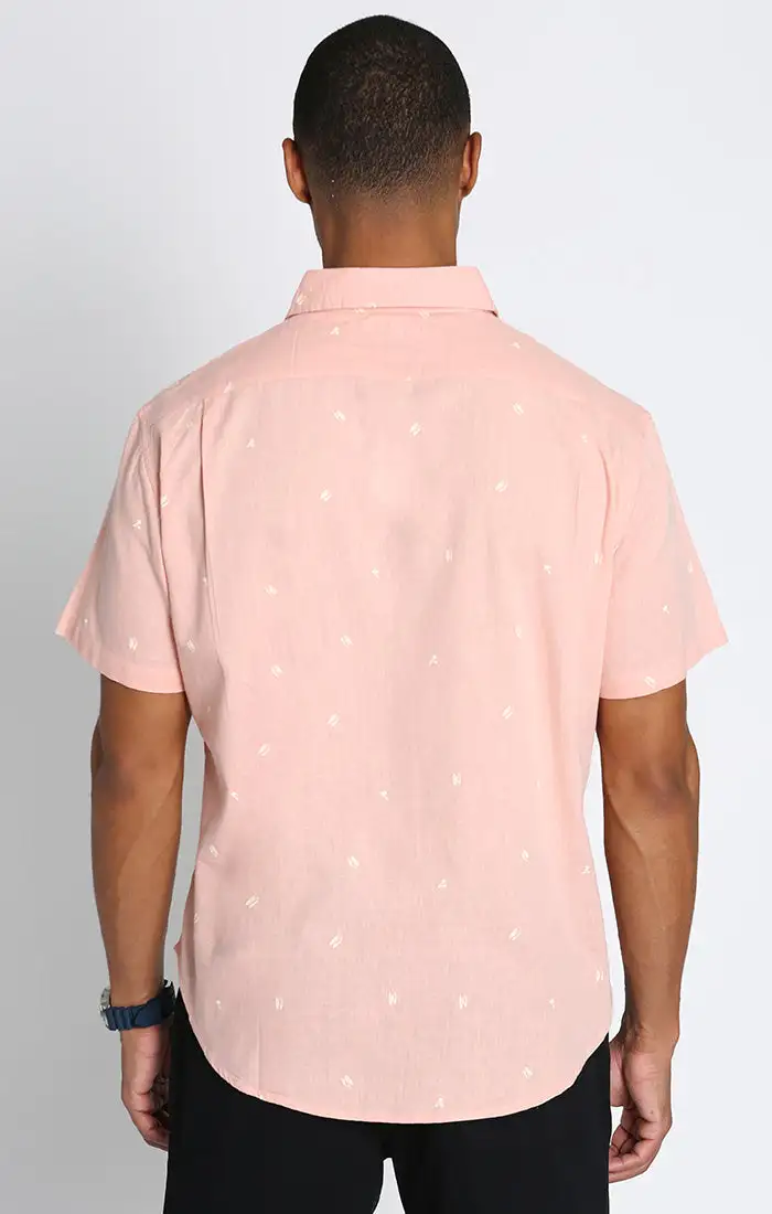 Cotton Linen Blend Short Sleeve Shirt
