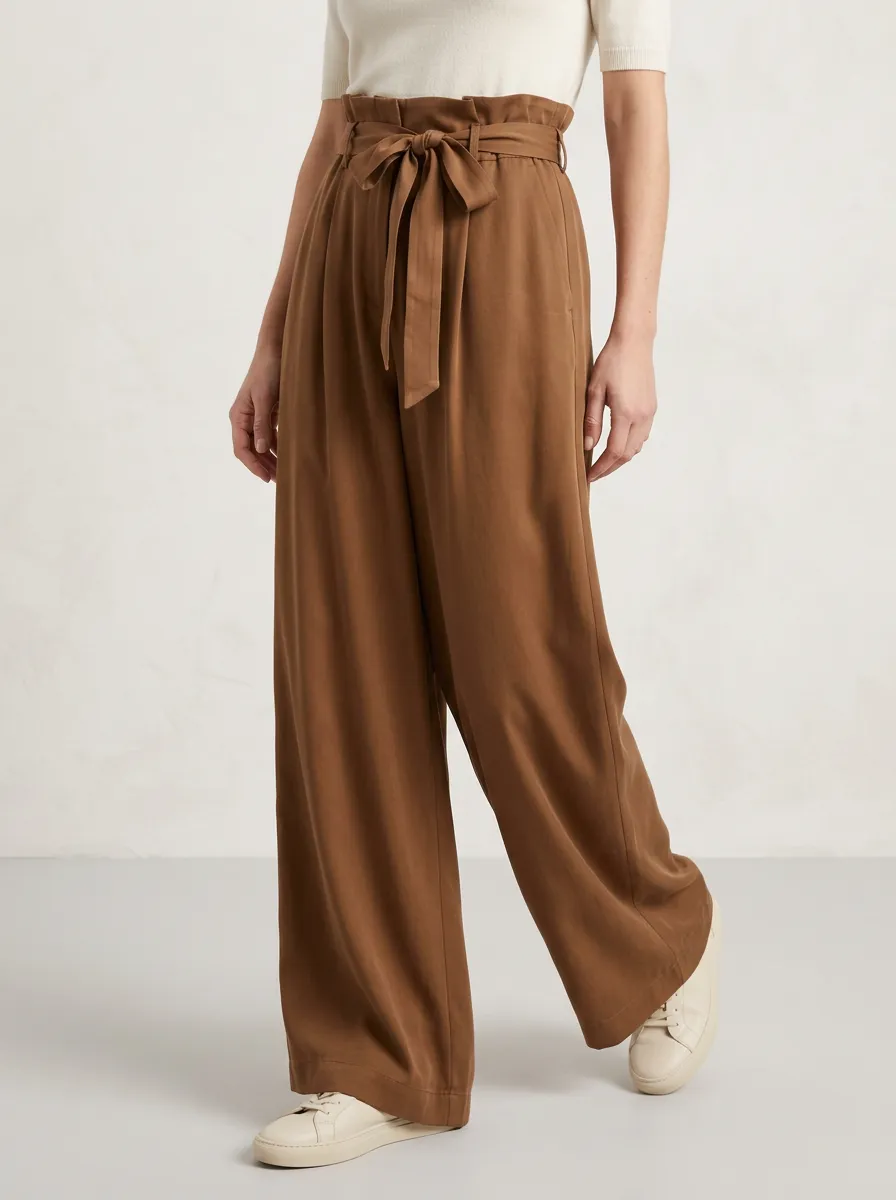 Refined Wide-Leg Casual Casual Wide Leg Pants