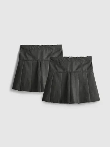 3-7yrs | 2pk Pleated School Skirts