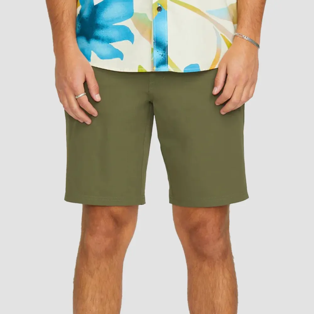 Modern Chino Solid Hybrid Shorts