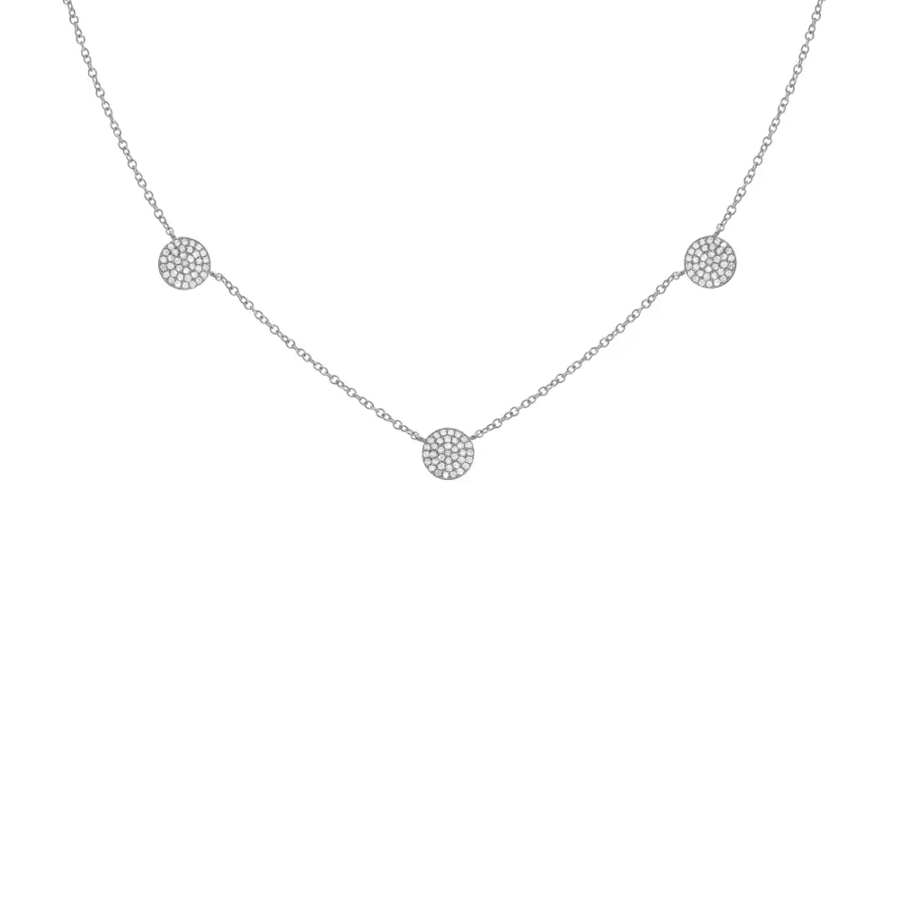 Minimal Detailed Classic Diamond Necklace