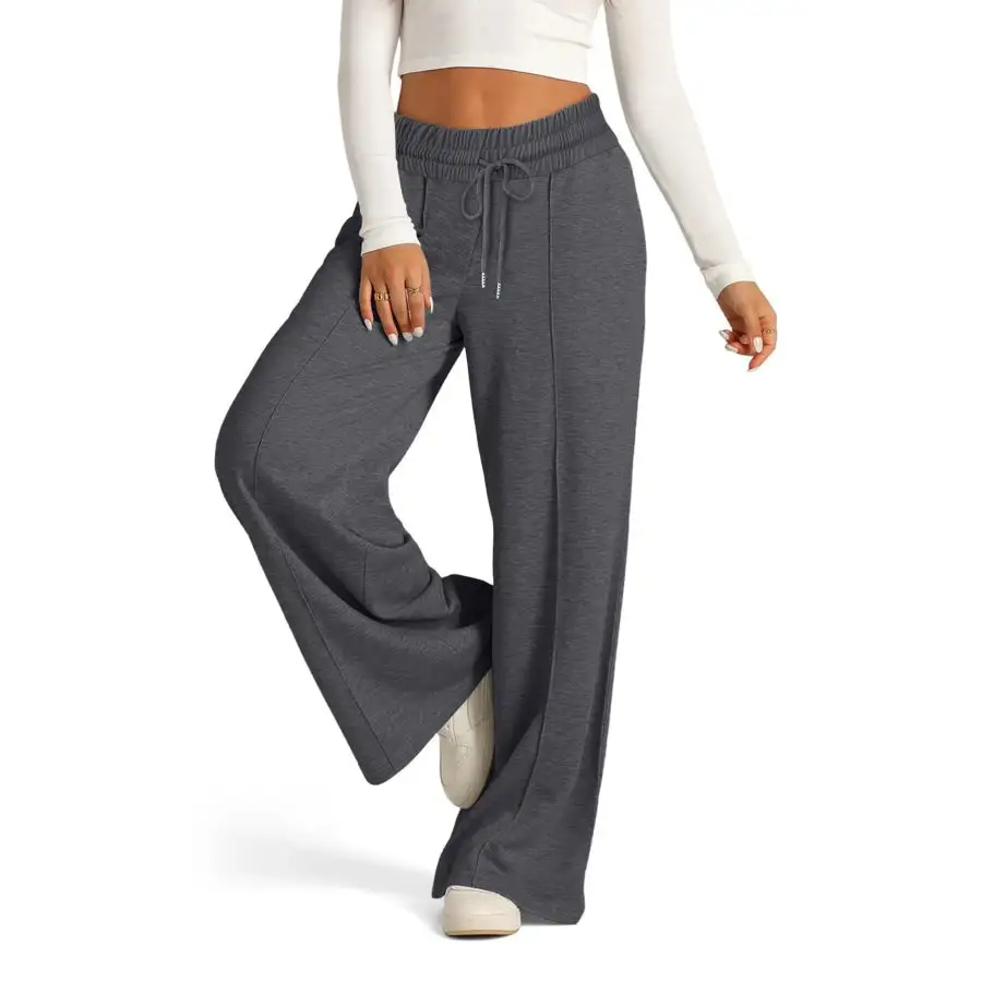 Full Size Drawstring Relaxed Fit Wide Leg Pants Plus Size